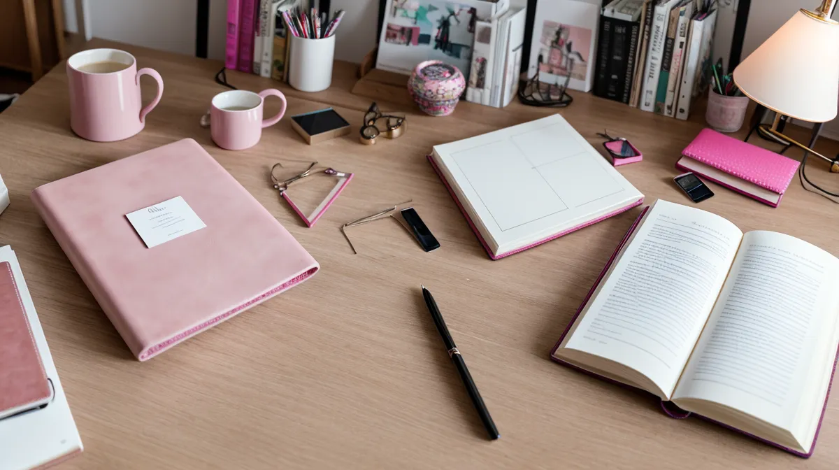 Journal and phone used for love manifestation techniques and a soulmate sketch review