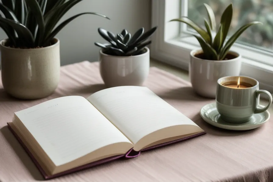 Love manifestation list rewritten by hand during an evening manifestation journaling session