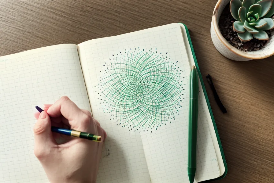 Handwriting the 369 method for love manifestation in a personal journal