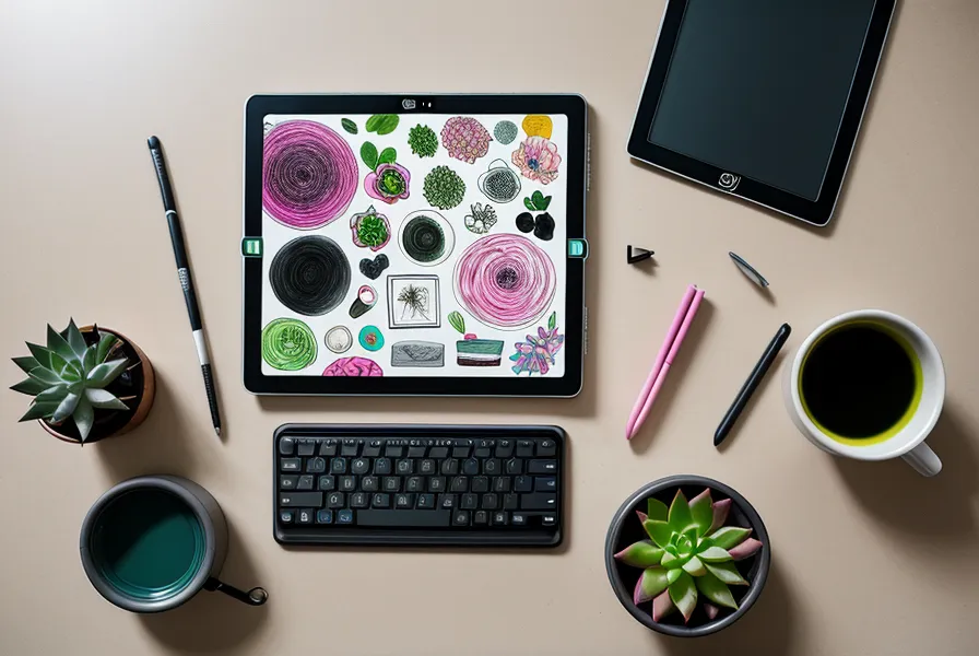 A soulmate sketch propped on a designer's desk as a visualization anchor for the 369 method